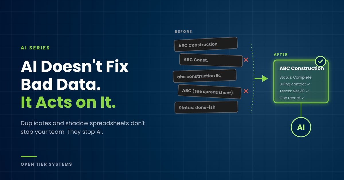 AI Doesn’t Fix Bad Data. It Acts on It.